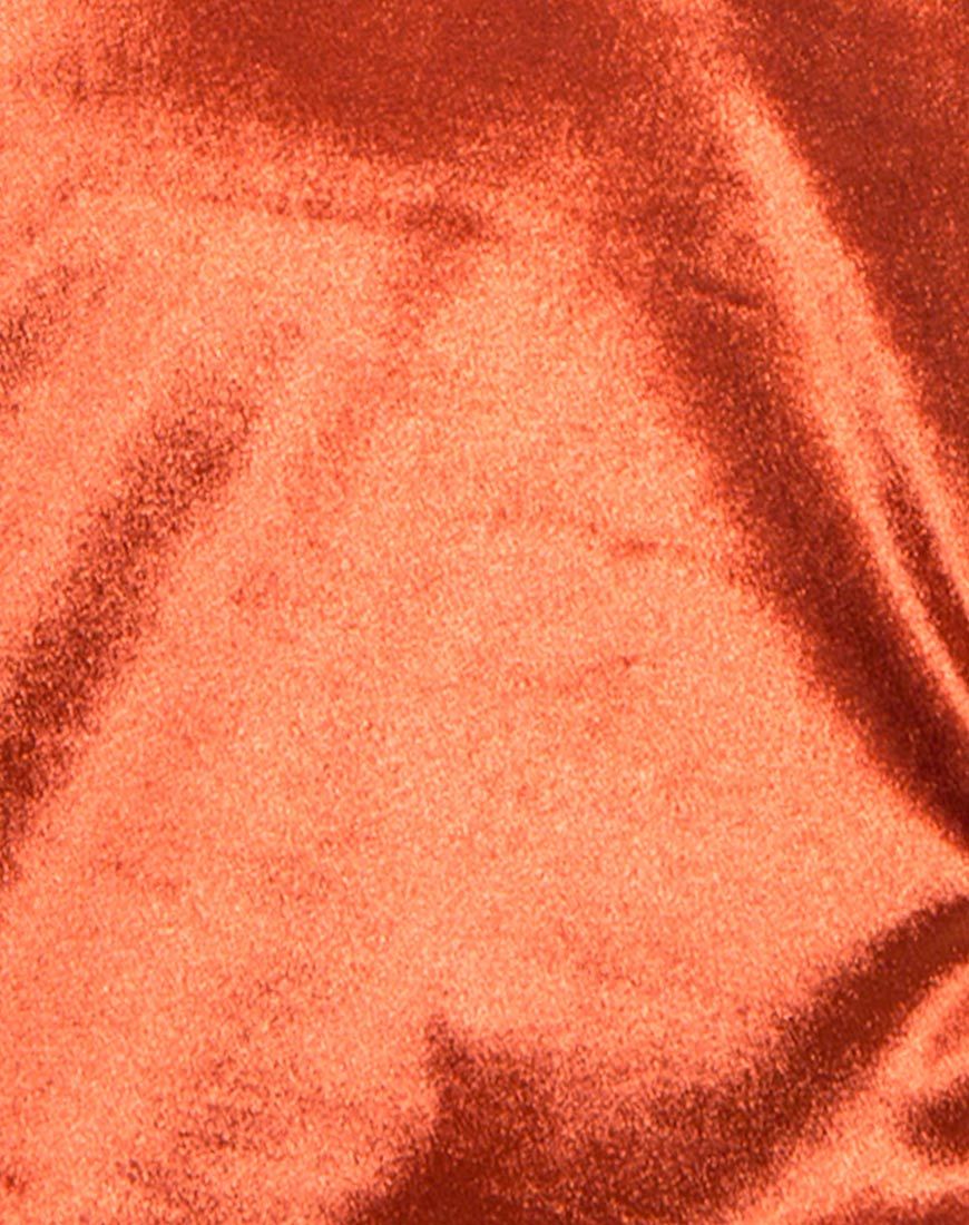 Image of Pelmet Mini Skirt in Velvet Rust