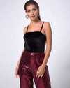 Image of Lucia Bodice in Velvet Black