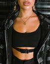 Image of Milipe Crop Top in Black Buckles