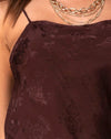 Image of Quinty Dress in Satin Rose Cocoa
