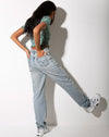 Image of Raquel Top in Floral Field Green