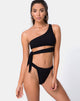 Image of Rawlins Bikini Bottom in Crinkle Rib Black