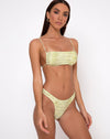 Image of Reema Tube Bikini Top in Croc Green
