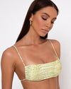 Image of Reema Tube Bikini Top in Croc Green