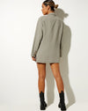 Image of Meva Blazer Dress in Green Beige