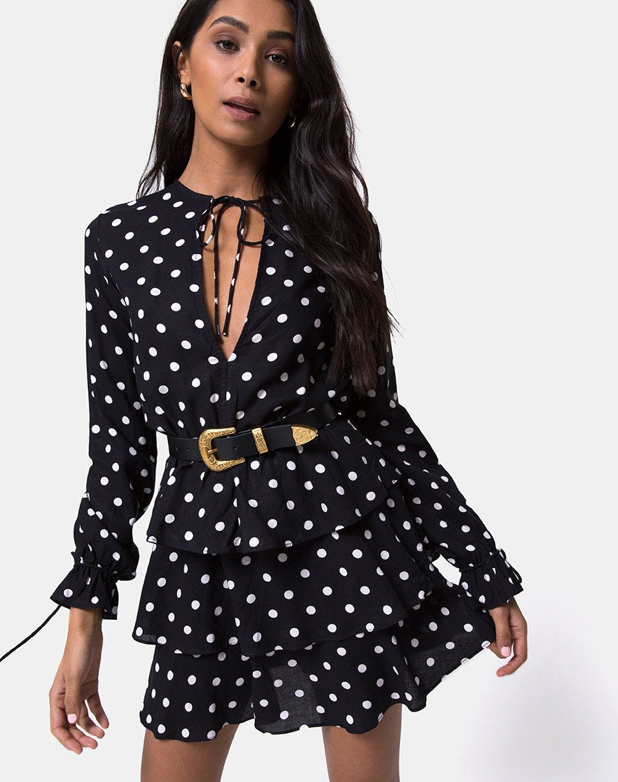 Motel polka shop dot dress