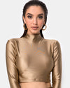 Image of Rhala Crop Top in Nylon Gold