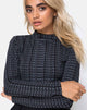 Image of Rhala Crop Top in Tokyo Techno Tour Black