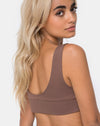 Image of Rilla Top in Cacao with Rectangle Square