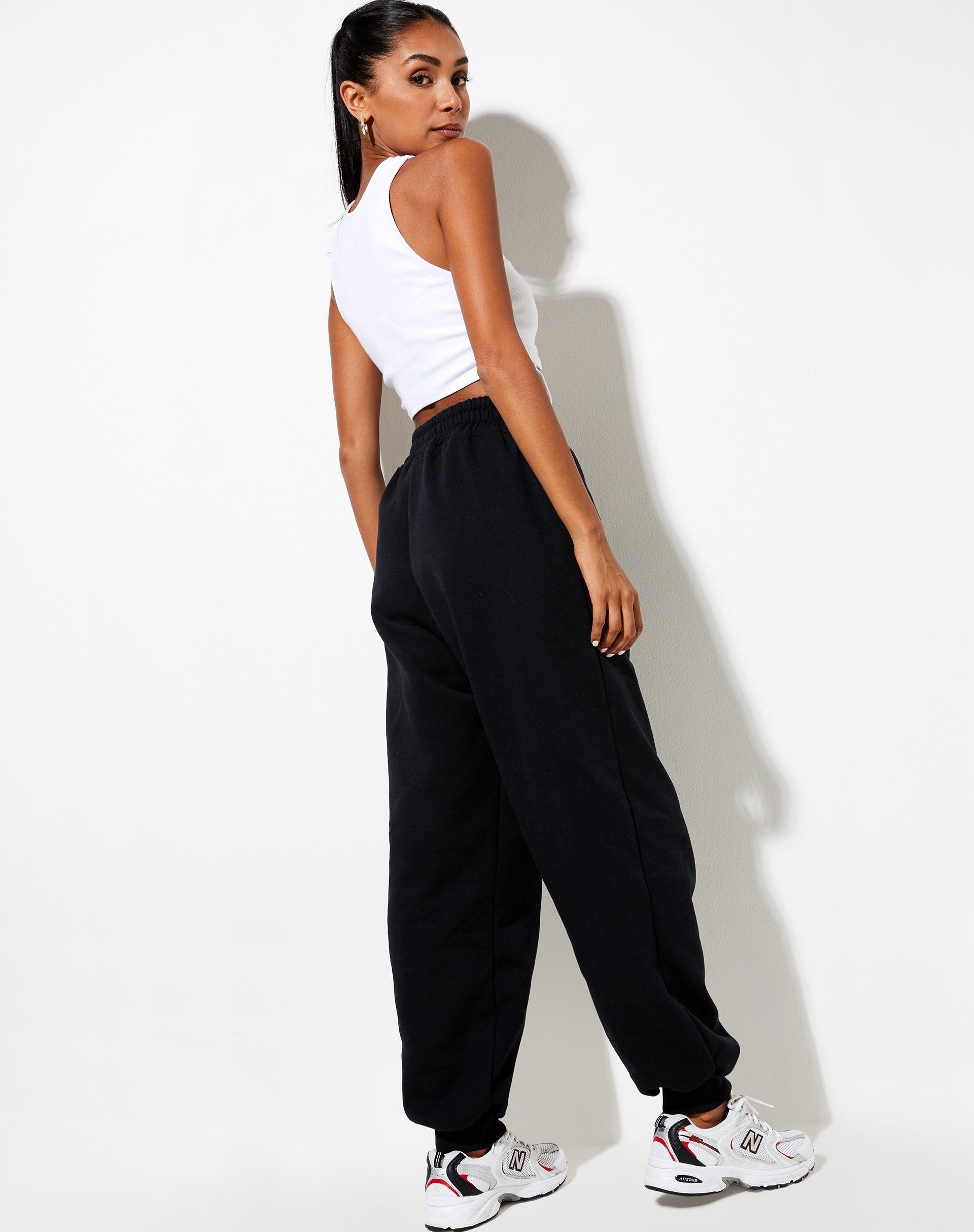 Image of Roider Jogger in Black with Scorpion White Embro