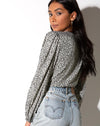 Image of Roma Long Sleeve Top in Mini Jaguar