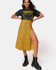 Image of Saika Midi Skirt in Ditsy Rose Marigold