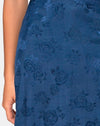Image of Saika Midi Skirt in Satin Rose Navy