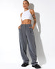 image of Sakila Tailored Trouser in Pinstripe Grey