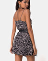 Image of Sanna Slip Dress in Leopard Grey