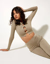 Image of Seneva Flare Trouser in London Fog