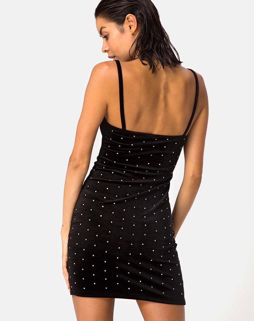 Angel Diamante Hot fix Dress