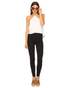 Image of Shea Halter Swing Crop Top in White