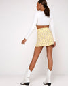 Image of Sheny Mini Skirt in Wild Flower Lemon Drop