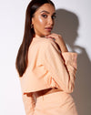 Image of Noly Cropped Blazer in Soft Cantaloupe