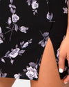 Image of Sheny Mini Skirt in White Rose Black