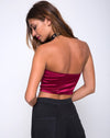 Image of Shisui Tube Top in Satin Burgundy