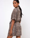Image of Siare Shirt Dress in Croc Neutral Grey
