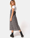 Image of Sini Slip Dress in Ditsy Rose Black