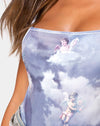 Image of Sol Bodice in Angel Velvet Grey