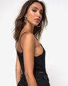 Image of Soles Bodice in Black Clasp Gold