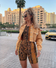 Image of Acro Unitard in Snake Mustard