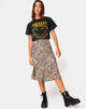 Image of Tauri Midi Skirt in 90s Zebra Taupe