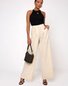 Image of Yeva Flare Trousers in Ecru