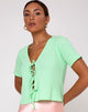Image of Tiery Crop Top in Rib Neo Mint