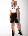 Image of Tindy Crop Top in White “I Thought I Was Dreaming”