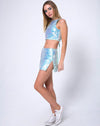 Image of Wei Mini Skirt in Row Sequin Ice Shimmer