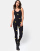 Image of Unitard in Ditsy Sunflower
