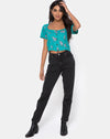 Image of Valza Top in Soi Rose Green