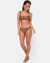 Image of Vanna Bikini Top in Burn Out Leopard