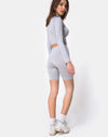 Image of Vanya Crop Top in Grey Motel