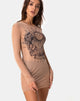 Image of Wyatt Dress in Alchemy Net Taupe