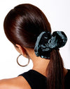 Image of XL Scrunchie in Dragon Flower Black and Mint