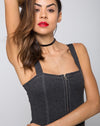 Image of Yona Bodycon Dress in Denim Black