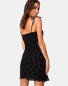 Image of Kaline Dress in Butterfly Flock Black