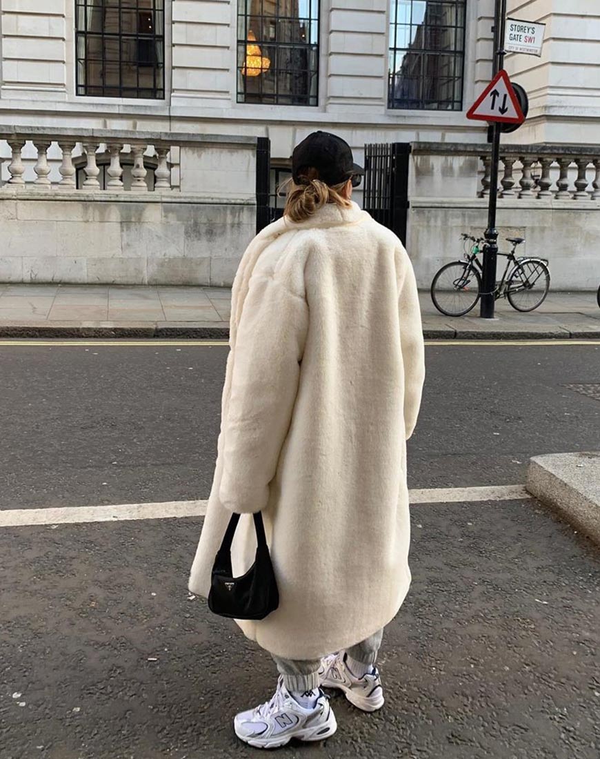 Ivory teddy bear coat new arrivals
