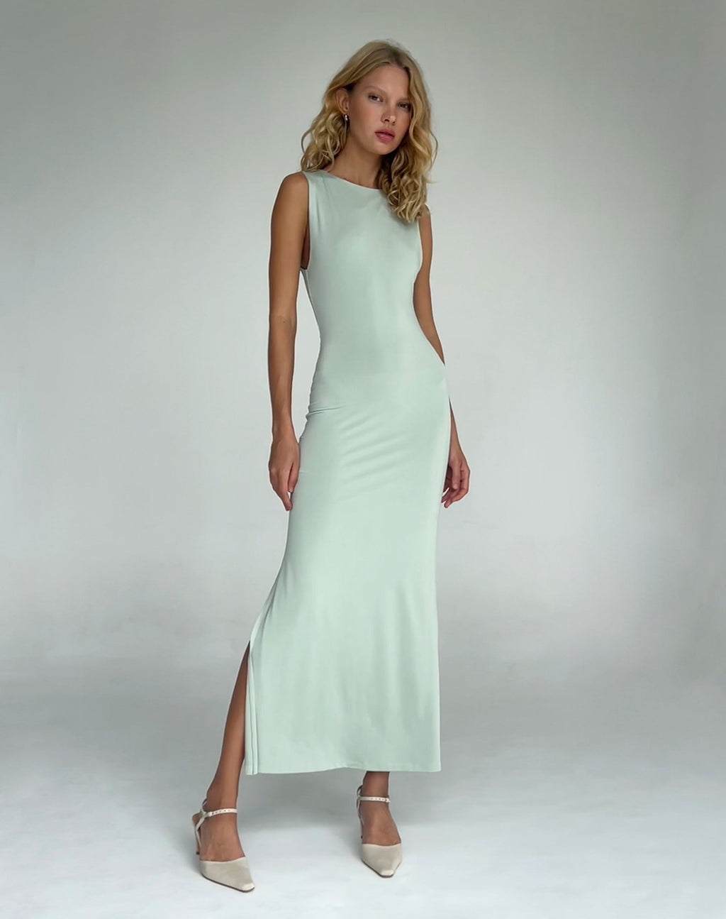 Flo Maxikleid in Slinky Mint