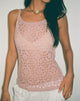 Bild von Limu Crochet Cami Top in Dusty Pink