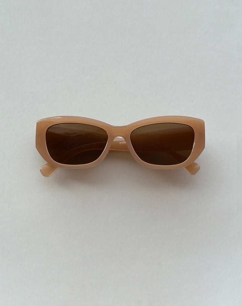 Rabori Rectangle Sunglasses in Tan