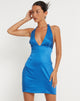 Bild von Coda Slip Dress in Satin Blau