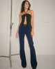 imagen de Low Rise Bootleg Jeans en Cord Navy